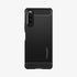 ACS02841 - Sony Xperia 1 III Case Rugged Armor in matte black showing the back
